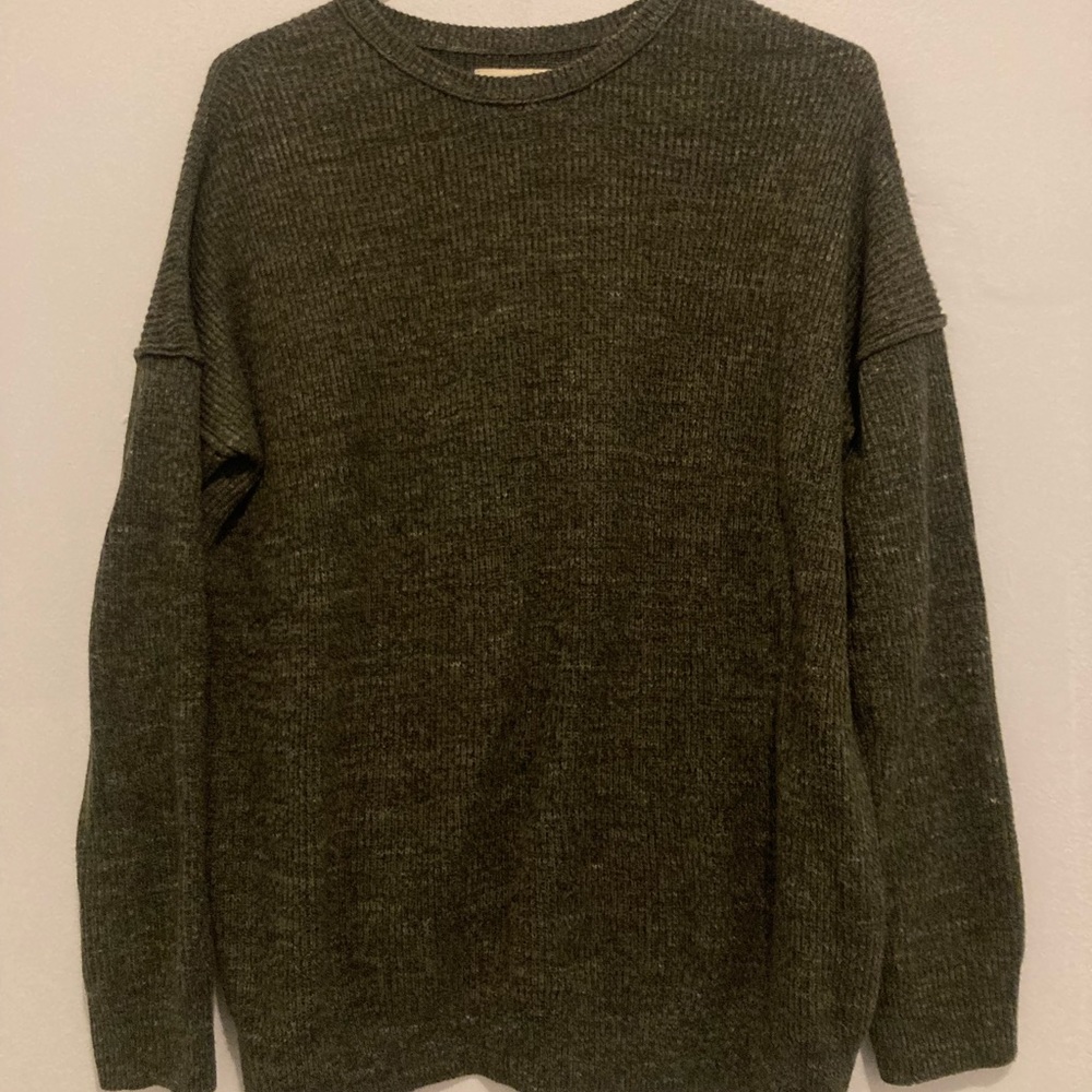 Oversized Pine Green Hollister Sweater SZ S